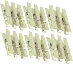 Fotoklemmen - Mini knijpers - Foto's ophangen - Stevige structuur - 50 stuks - Goud — thumbnail 1