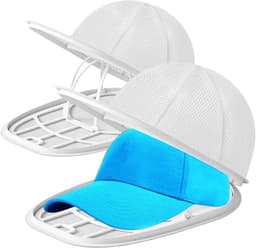 Cap Washer - 2x wit - Waszak voor Petten - met wasframes - Vormbehoud - houder - Pet Wassen - Universeel Maat - Dames en Heren - waszakken voor baseballcaps - 35x23x13cm — thumbnail 1