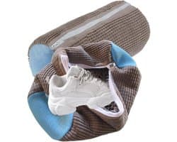 Schoenwaszakken Set van 2, Ademende Chenille Schoenreiniging, Waszak voor Wasmachine en Drogen, Perfect voor Sneakers en Sportschoenen