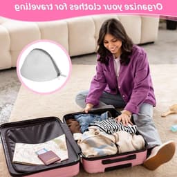 2 Stuks Fijnmazig Wasnet voor Beha's en Ondergoed - Ideaal voor Babykleding en Sokken, Halfcirkelvorm 18 x 15 cm — thumbnail 3