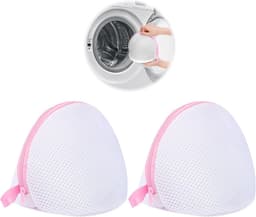 Waszak voor delicate kleding, extra grote wasnetten voor beha's, 3 stuks, duurzaam polyester, herbruikbaar en multifunctioneel, ideaal voor veilig wassen 24 x 23 cm — thumbnail 1