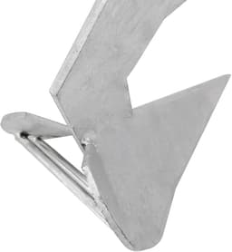 Ploeganker - Delta anker Bootanker - Boot stabiliseren - Zelfuitlijnende geometrie - 5 kg - Zilver — thumbnail 3