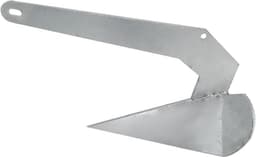 Ploeganker - Delta anker Bootanker - Boot stabiliseren - Zelfuitlijnende geometrie - 5 kg - Zilver — thumbnail 1