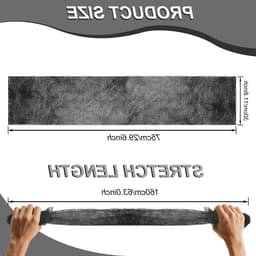 Lange Bad Spons met Knopen, Afrikaanse Wasnet voor Exfoliatie, Rug Scrubber en Huidverzachter tot 160 cm (Zwart) — thumbnail 4