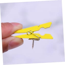Housoutil 50Pcs Kleurrijke Houten Clip Pushpins Decoratieve Punaises Voor Kurk Boards Notes Ambachten Voor Huizen Kantoren Klaslokalen Gebruiksvriendelijk Ontwerp — thumbnail 2