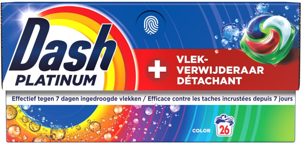 Dash Wasmiddelcapsules 4in1 Pods +Extra Vlekverwijdering Color 26 stuks — afbeelding 1