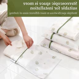 4-delige wasnet set in verschillende maten, stevig wasnet voor de wasmachine met fijn gaas, zelfsluitende rits, scheur- en slijtvast voor delicate kleding — thumbnail 5