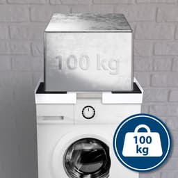 CLP Opbouwmeubel voor wasmachines - Ombouw - Verhoger - Rek - Aansluitframe - wit — thumbnail 3