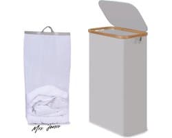 Mrs. Jones Wasmand smal 75 l wasmand met deksel lichtgrijs - opbergen - organiseren .