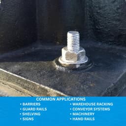 Verzinkte boutenankers 3/8 inch voor betonbevestiging - Doos 50 stuks — thumbnail 3