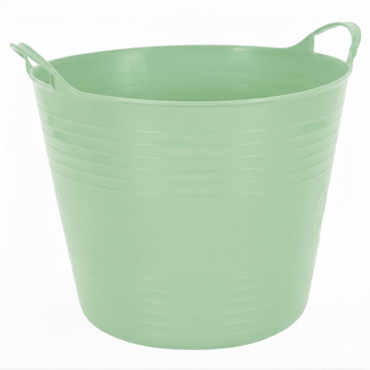 Excellent houseware Flexibele kuip / emmer - mint groen - 27 liter - kunststof - 42 x 35 cm — afbeelding 1