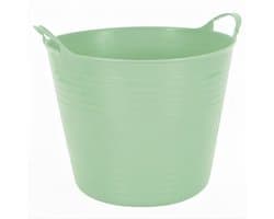 Excellent houseware Flexibele kuip / emmer - mint groen - 27 liter - kunststof - 42 x 35 cm — afbeelding 1