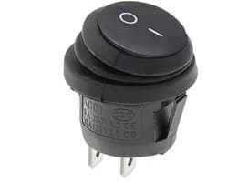 KCD1- Waterdichte ronde tuimelschakelaar 25 mm SPST 250V