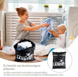 Ultiluxe® Waszakken - 2 Stuks - Reis Waszak - Schone en Vuile Was Tas - Wastas voor volwassenen en kinderen - Waterafstotend - Met Rits - Roze/zwart — thumbnail 2