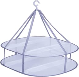 Hangdroger voor truien en delicate kleding - Opvouwbaar en plat te drogen - Mesh kledinghanger - Dubbellaags design - Zwemkleding droogrek — thumbnail 1
