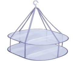 Hangdroger voor truien en delicate kleding - Opvouwbaar en plat te drogen - Mesh kledinghanger - Dubbellaags design - Zwemkleding droogrek