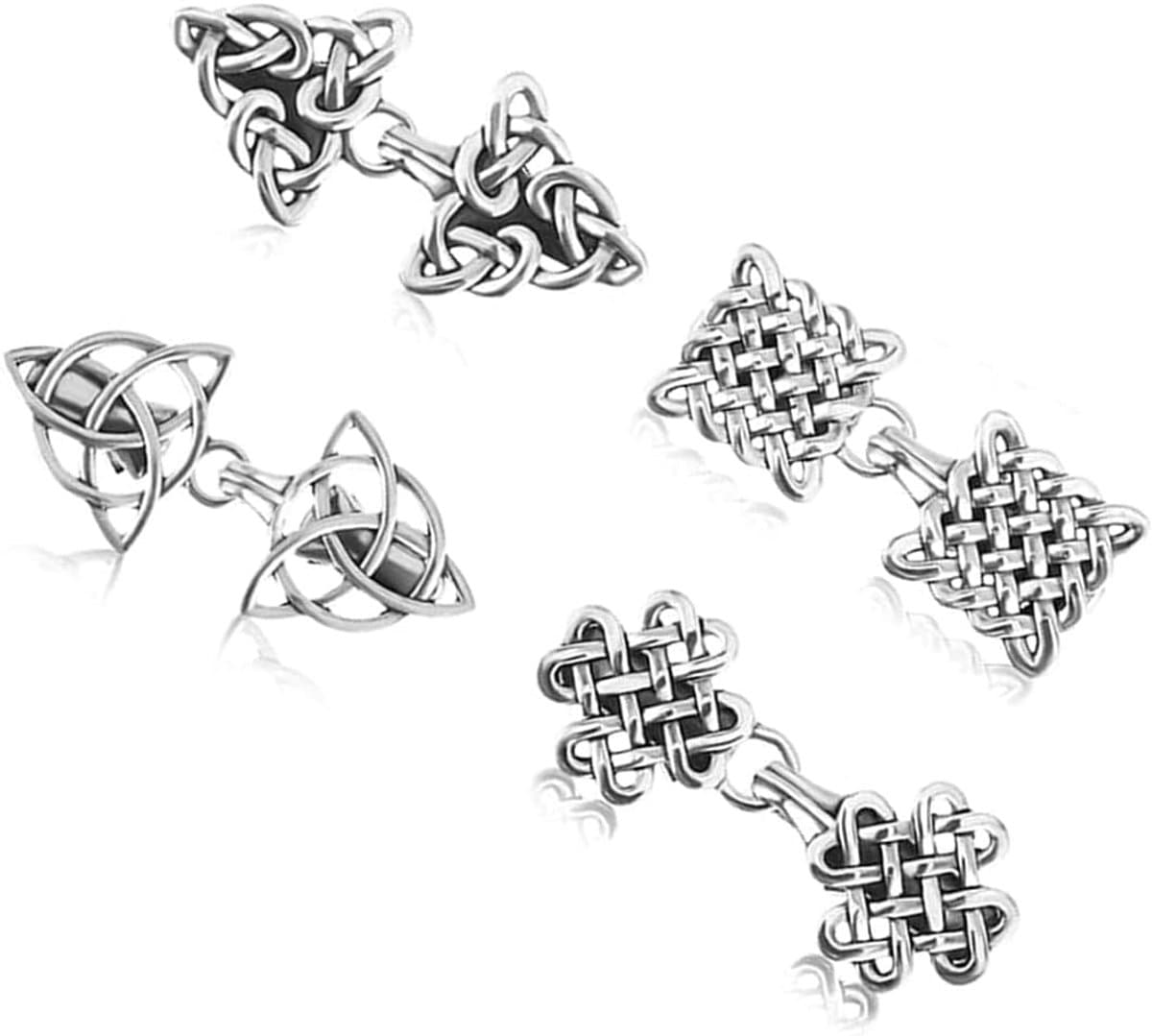4 stuks sjaalclips, vestclips, retro truiclips met spiraalmotief, vintage truiclips, antieke truisluiting, sjaalclip, vintage truispelden — afbeelding 1