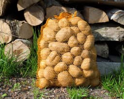 10 Stuks Ademende Ritselzakken met Trekkoord voor Aardappelen Uien en Haardhout — thumbnail 4