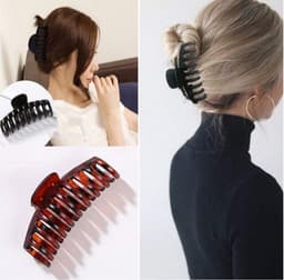 Set van 3 Grote Haarspelden - Antislip Klemmen (11 cm) voor Dik en Fijn Haar — thumbnail 5