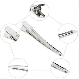 50 Stuks Zilveren Metalen Haarclips Alligator Spelden voor Kapsels en Knutselen — thumbnail 5