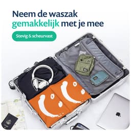 Wonair Waszak Groot - Waszakken Voor Wasgoed - 60x90cm - Oranje - 2 Stuks - Met trekkoord — thumbnail 4