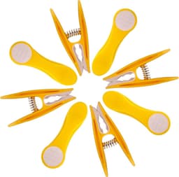 Duurzame gekleurde wasknijpers met softgrip en RVS drukveren - set van 48 stuks — thumbnail 2