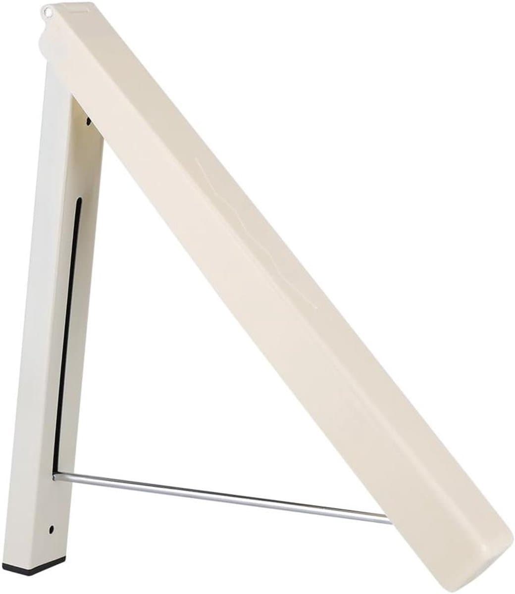 Opvouwbare kleerhanger voor wandmontage met verborgen kledingopslag - intrekbare haak voor droogrek - hangende mantel, hemd en broek - ruimtebesparende opslag voor hoofdslaapkamer - praktisch en handig — afbeelding 1
