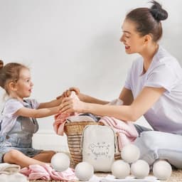 Goodivery® - Droogballen - Aroma Diffuser - Wol Drogerballen - Pakket van 6, XL - 100% Handgemaakte Nieuw-Zeelandse Wol - Natuurlijke Wasverzachter - 23x14x8cm - Wit — thumbnail 4