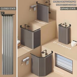 Droogrek - Wanddroogrek - Droogtoren - Droogrek hangend - Opvouwbaar kledingrek - Droogrek voor kleding - Zuignap type - Drievoudige hanger - Verwijderbaar - Geschikt voor thuis op het balkon - Buitenshuis en in de camper — thumbnail 3