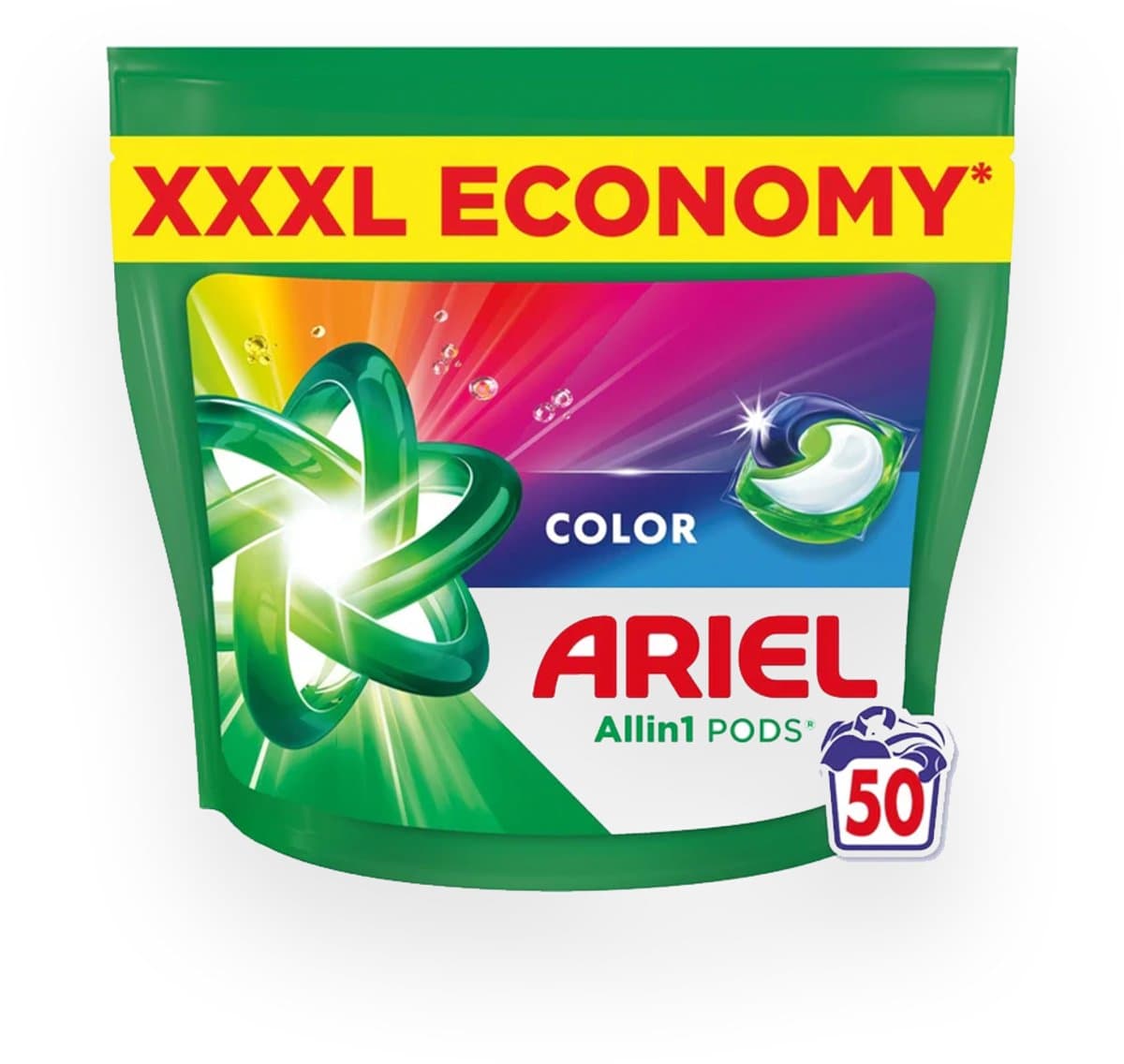 Ariel wasmiddel pods – Color All-in-1 | 50 wasbeurten — afbeelding 1