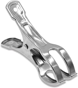 Grote Wasknijpers - Knijpers - 5 Stuks - Handdoekklemmen - Staal - Strandhanddoekclips - Voor Zwembad Stoelen Wasserij - Voor Strand Stoelen of Zwembad Lounges om uw Handdoeken, kleding, deken — thumbnail 1
