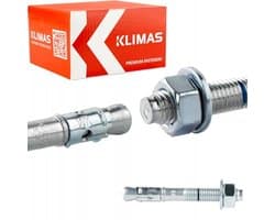 Zware Duurzame Ankers M8 x 60 mm - Pack van 10 Stuks voor Hoge Belastingen