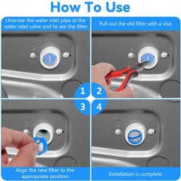 10 stuks, wasmachinefilter, wasmachineslangfilter, inlaatklepfilter, gaas, wasmachine-onderdelen vervangings- en reparatieset, geschikt voor automatische wasmachine-accessoires — thumbnail 5