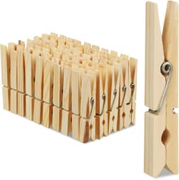1000 x wasknijpers hout - houten knijpers - knutselen - ophangen van wasgoed — thumbnail 1