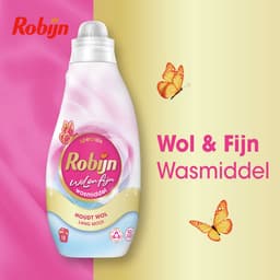 Robijn - Vloeibaar Wasmiddel - Wol & Fijn - 6 flessen - 108 wasbeurten - Voordeelverpakking — thumbnail 3