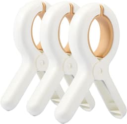 Handdoekknijpers – Handdoekclips – Wasknijpers - Anti-slip – Set van 3 - Badlaken-Strandhanddoekclips - Plastic Quiltclips - Knijpers - Grote Wasknijper Handdoekknijpers - Winddicht — thumbnail 1