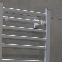 Elektrische Handdoekradiator - Warm en Droog Handdoeken en Kleding in Badkamer - Wand- of Vrijstaand Droogrek - 10 Droogstangen - IP22 Drupdicht — thumbnail 5