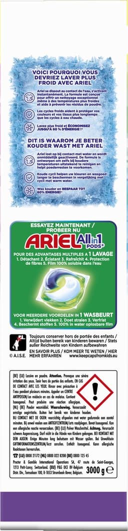 Ariel Waspoeder - Wasmiddel - Kleur - 50 Wasbeurten — thumbnail 5
