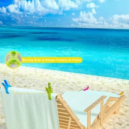 16 stuks - 11,7*7*3,2 cm - windschermclip - grote klemmen - handdoekclips - grote wasknijpers - strandlaken klemmen - winddichte clips - voor strandlakens, ligstoelen, handdoeken, badlakens, tafelkleden, kleding - blauw, geel, groen, roze — thumbnail 3
