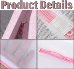 Allecto Plus - 6-delige waszakset voor wasmachine - waszak met ritssluiting - ondergoed - babykleding - bescherming wasmachine - wasnet lingerie — thumbnail 5