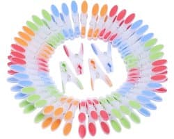 Allecto Plus - Extra Grote Kledingpinnen Set voor Waslijn - 6 Dozen / 72 Stuks - Sterke Clips - Non-slip Grip - Windvaste Kledingpins voor Binnen en Buiten - Ergonomisch Design - Thuis Waspin - Was Rek Accessoires