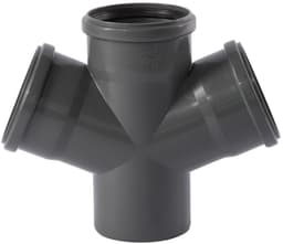 HTsafeDA Dubbele Afvoerbuis 110mm 67°, Afvoersysteem — thumbnail 1