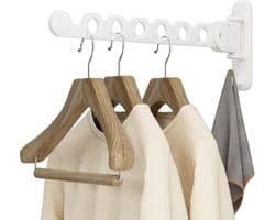 Titel: Foldable Wall Mounted Clothes Drying Rack Clothes Hanger Clothes Dryer White