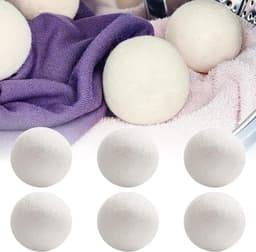 Allecto Plus - Wollen ballen voor wasdroger 7 cm - luchtverfrissers - droger ballen - wasverzachter - herbruikbaar - 6 stuks — thumbnail 1