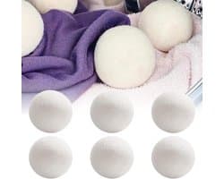 Allecto Plus - Wollen ballen voor wasdroger 7 cm - luchtverfrissers - droger ballen - wasverzachter - herbruikbaar - 6 stuks