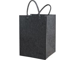 Gerecycled Vilt: 100L Wasverzamelaar 43x38x60 - XL Vilten Tas - Wasmand Opvouwbaar Groot Badkamer
