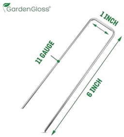 Stevige Antiroest Grondankers voor Tuin en Camping - 250 Stuks - 150 mm Lang — thumbnail 5