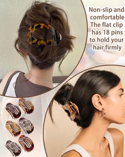 6x Stevige Haarspeld Set voor Dames, Antislip Eendenbekspelden voor Dik Haar — thumbnail 2