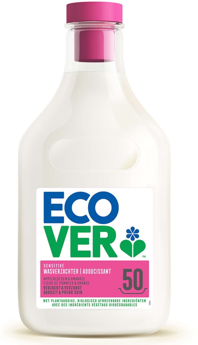 Ecover Wasverzachter Appelbloesem & Amandel 50 Wasbeurten - 6 x 1,5 liter - Voordeelverpakking — afbeelding 1