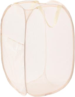 Opvouwbare wasmand - Waszak - Opvouwbare wasmand - Pop-up wasmand met verstevigde handgreep - Geschikt voor zakenreizen - Toerisme en kamperen - Beige - 58*36*36cm — thumbnail 1